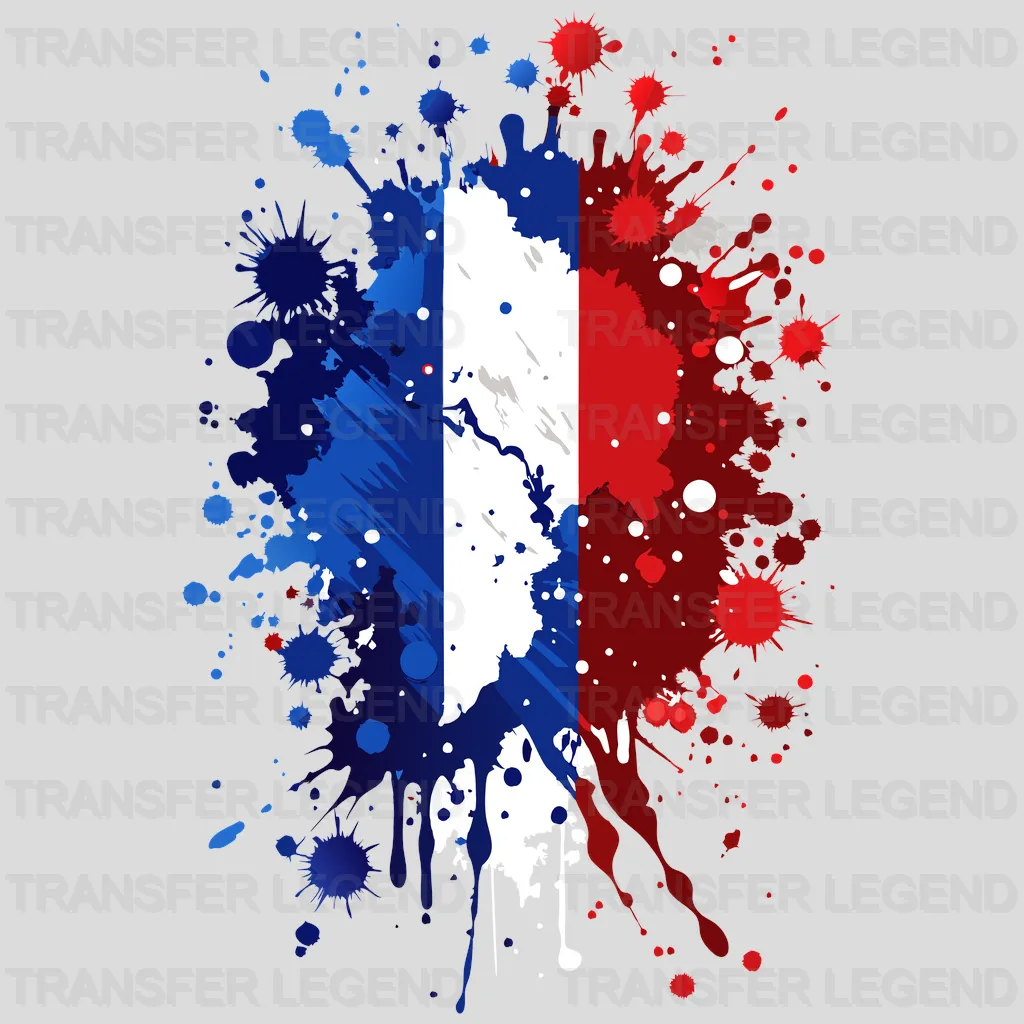 France Flag Design - DTF Heat Transfer - transferlegend