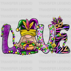 Mardi Gras Love Design- DTF heat transfer - transferlegend