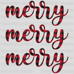 Merry Merry Christmas Design - DTF heat transfer - transferlegend