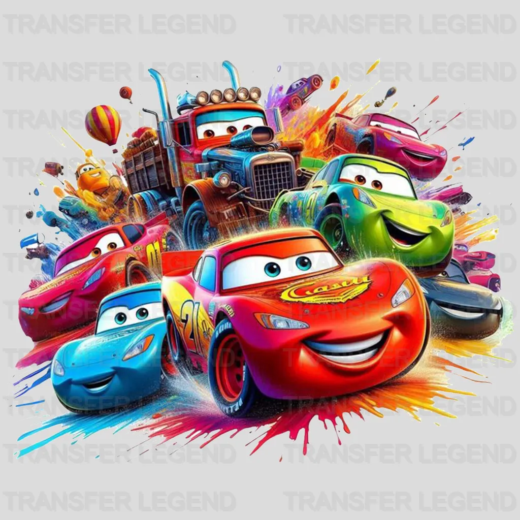 Cars Family   Disney Designs - DTF Heat Transfers
