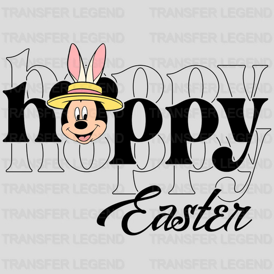 Happy Easter Mickey Bunny Ears Design- DTF heat transfer - transferlegend