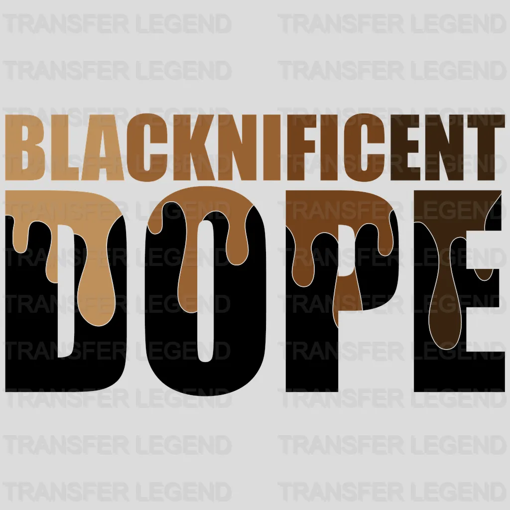 Blacknificent Dope - BLM design DTF heat transfer - transferlegend