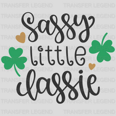 Sassy Little Lassie St. Patrick's Day Design - DTF heat transfer - transferlegend