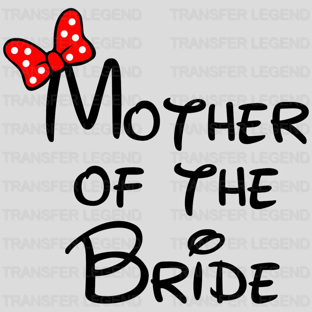 Bridal Party Cartoon Design - DTF heat transfer - transferlegend