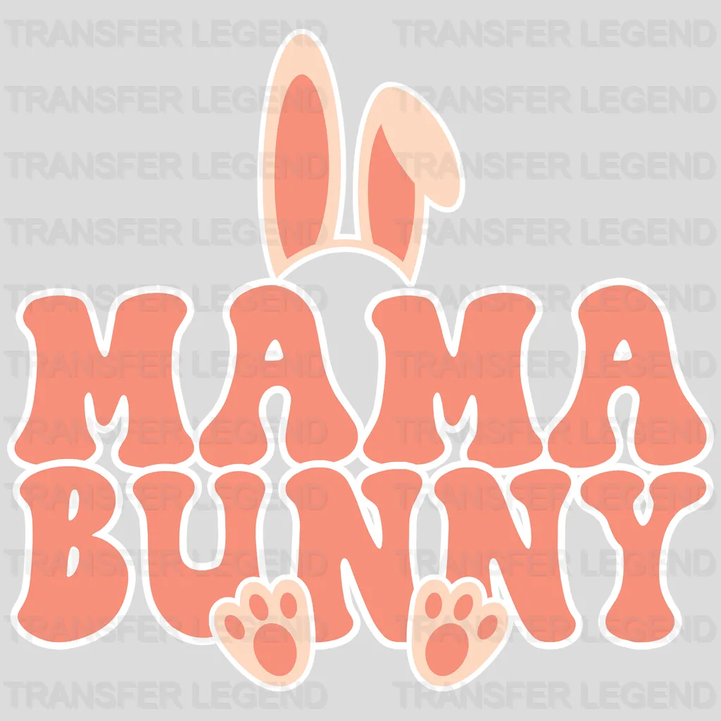 Mama Bunny Easter Design - DTF heat transfer - transferlegend