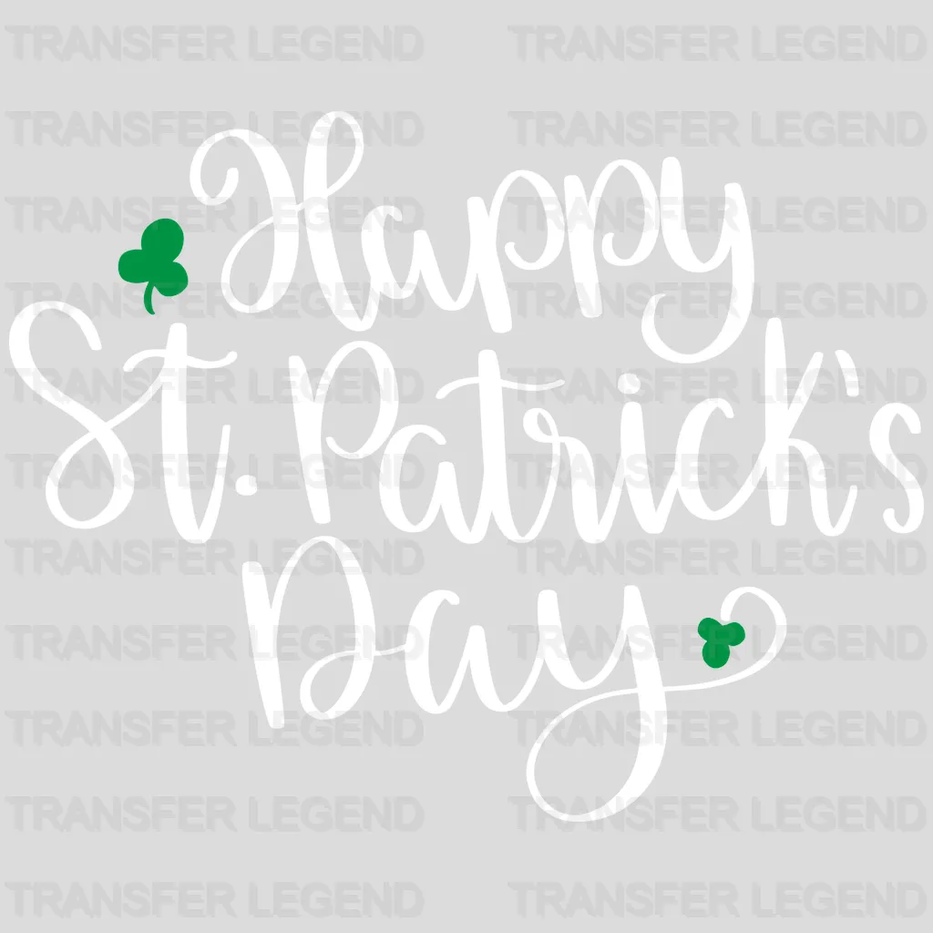 Happy St. Patrick's Day Design - DTF heat transfer - transferlegend