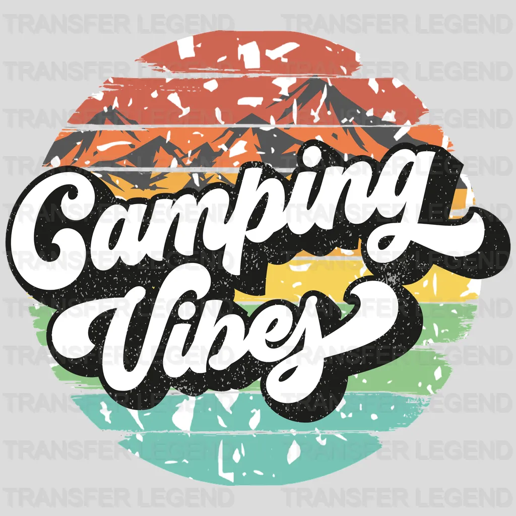 Camping Vibes Design - DTF heat transfer - transferlegend