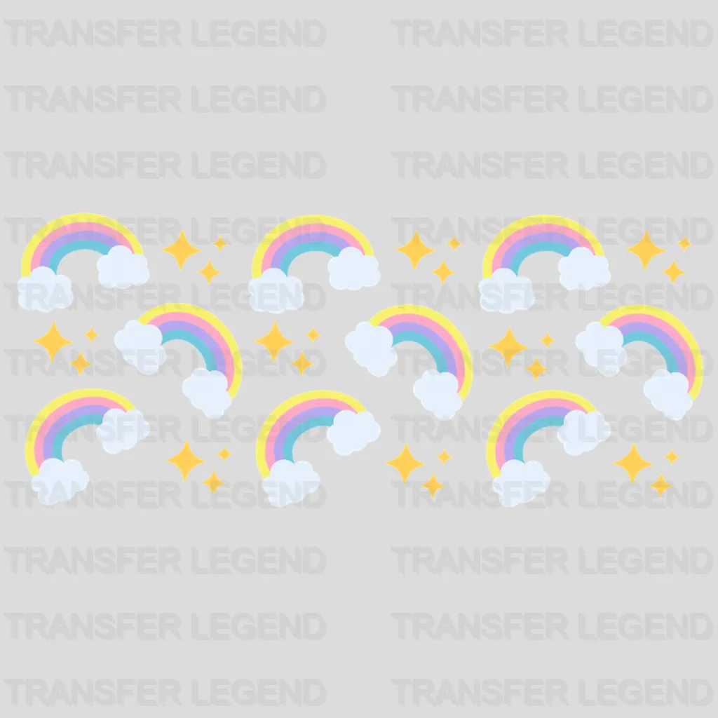 Rainbows UV DTF Transfer Cup Wrap UV DTF Sticker - transferlegend