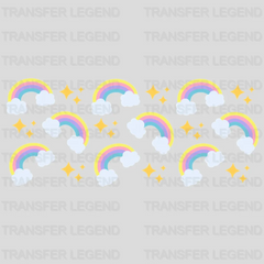 Rainbows And Stars UV DTF Transfer Cup Wrap UV DTF Sticker - transferlegend