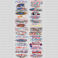 4th Of July Premade Gang sheet - 30 PCS 10 INCH - transferlegend