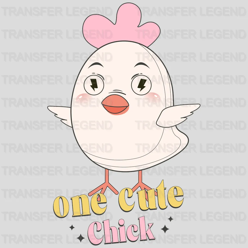 One Cute Chick Easter Design - DTF heat transfer - transferlegend