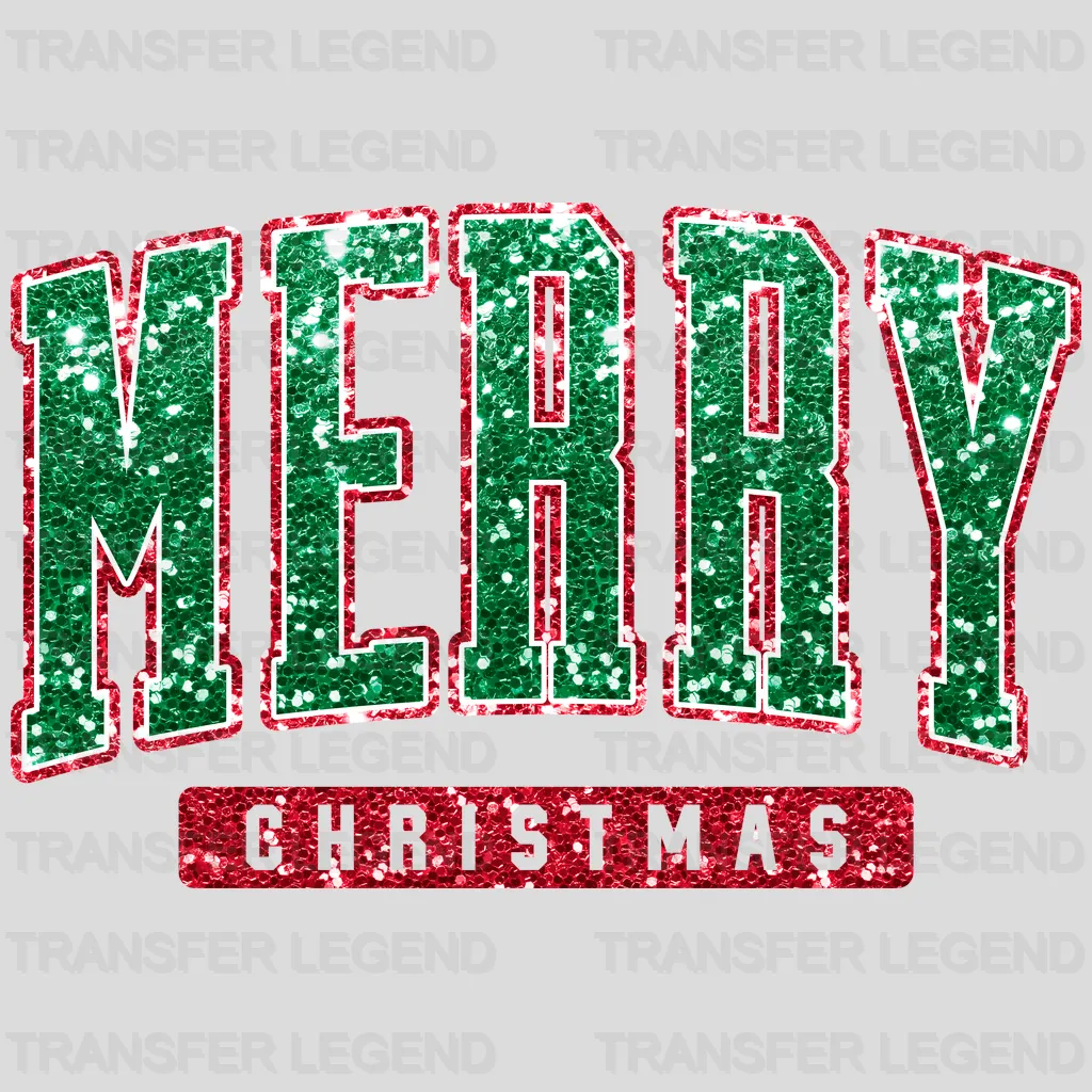 MERRY CHRISTMAS - DTF heat transfer - transferlegend