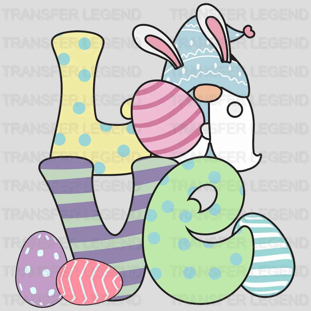 LOVE Easter Design - DTF heat transfer - transferlegend