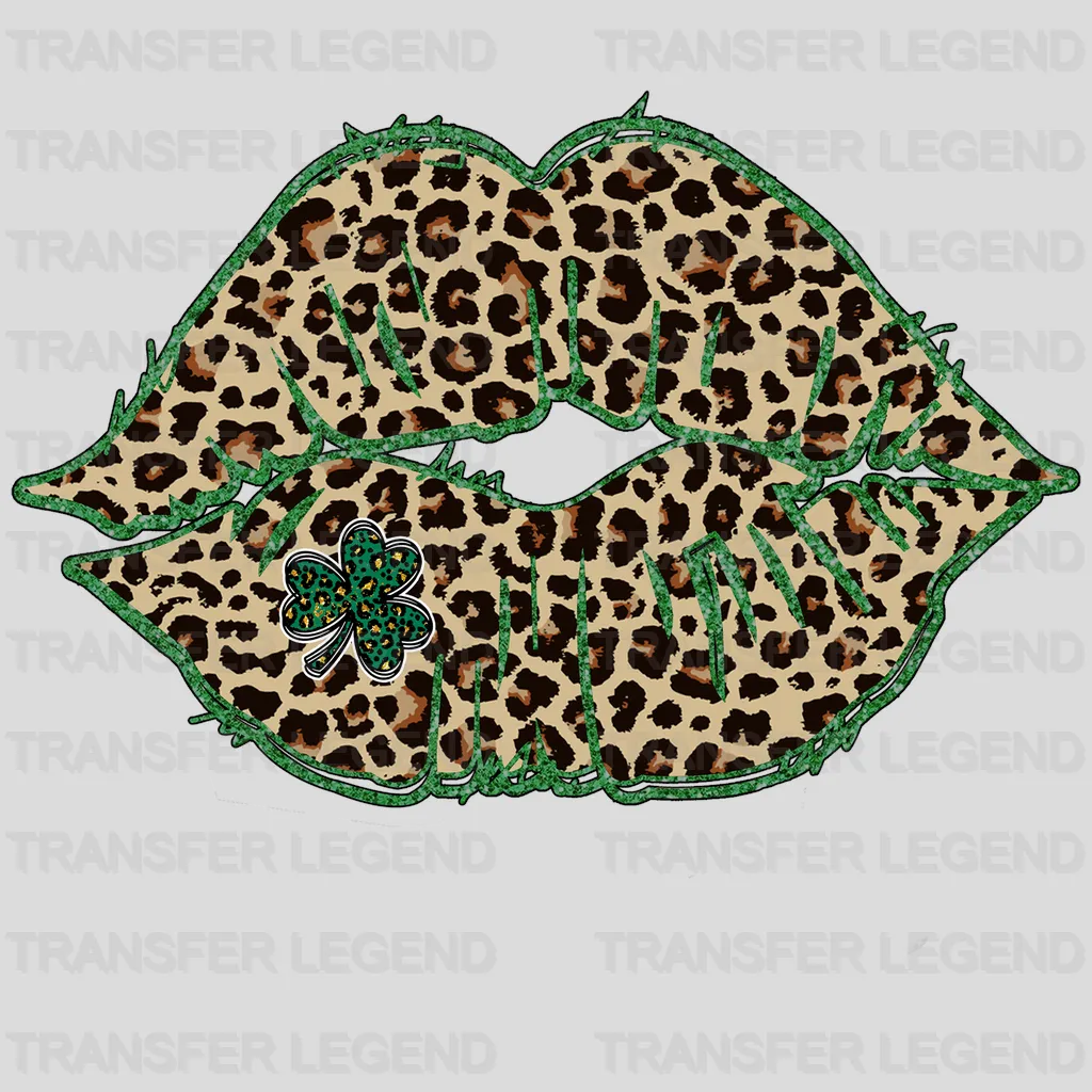 Lips St. Patrick's Day Design - DTF heat transfer - transferlegend