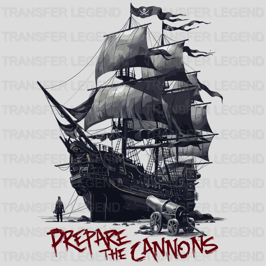 Prepare The Cannon Pirate Design - DTF Heat Transfer - transferlegend