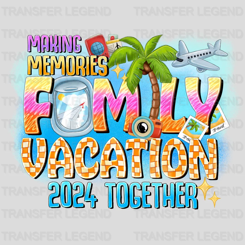 Familiy Vacation Summer Design - DTF Heat Transfers - transferlegend