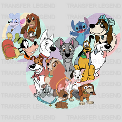 Mickey Head Disney Dogs Design - DTF heat transfer - transferlegend