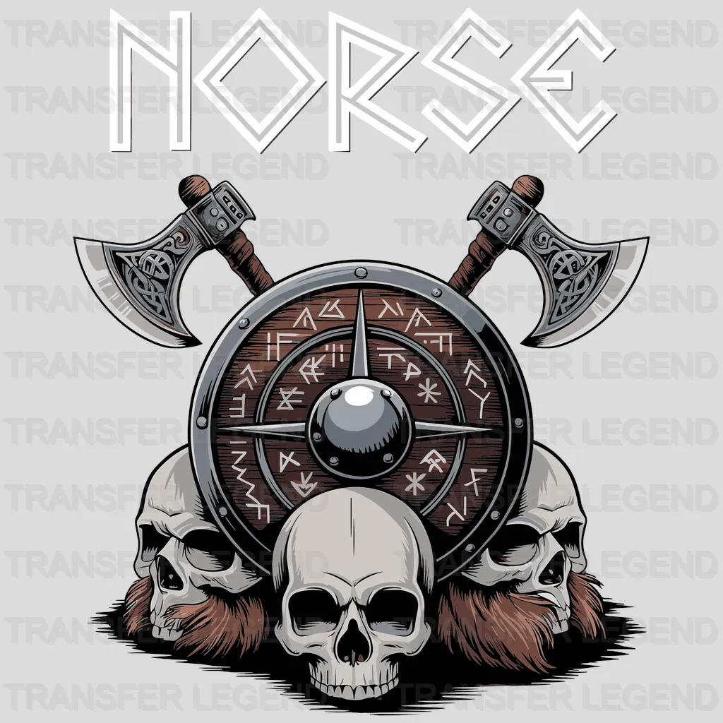 Viking Norse Nordic Design - DTF Heat Transfer - transferlegend