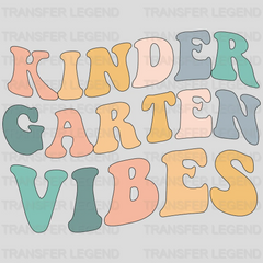 Kinder Garten Vibes Teacher Design - DTF heat transfer - transferlegend