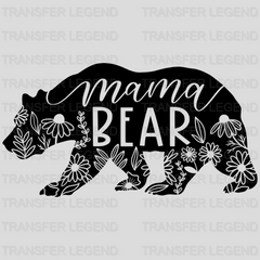 Floral Mama Bear - Pregnancy Gender Reveal - Mom Life Design - DTF heat transfer - transferlegend