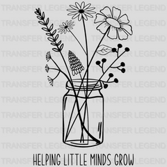 Helping Little Minds Grow 100 Days Of School Design - DTF heat transfer - transferlegend