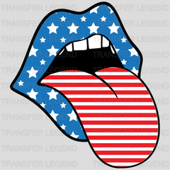 American Flag Tongue DTF Transfer - transferlegend