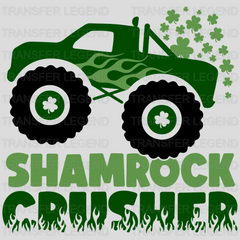 Shamrock Crusher St. Patrick's Day Design - DTF heat transfer - transferlegend