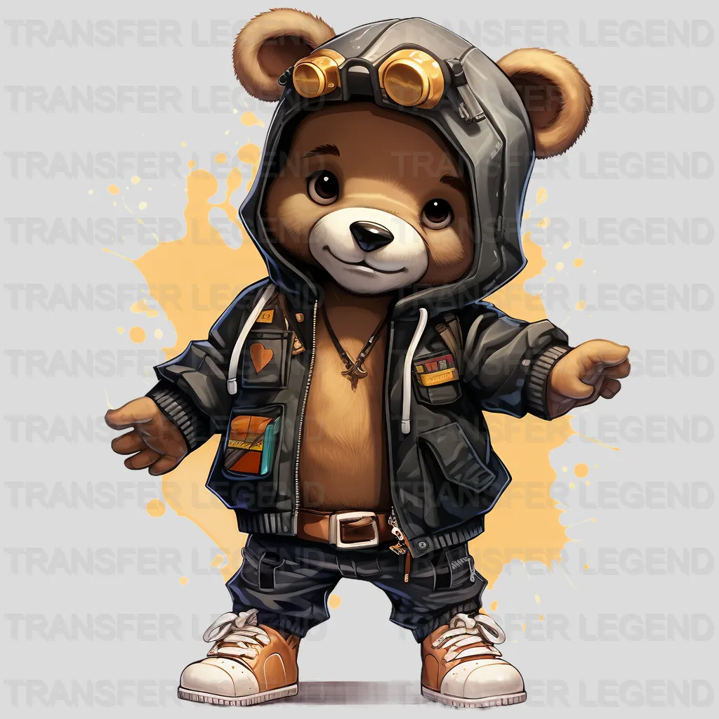 Sweat Bear Teddy Design - DTF Heat Transfer - transferlegend