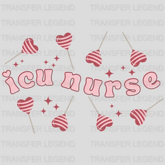 ICU Nurse Valentine's Day Design - DTF heat transfer - transferlegend