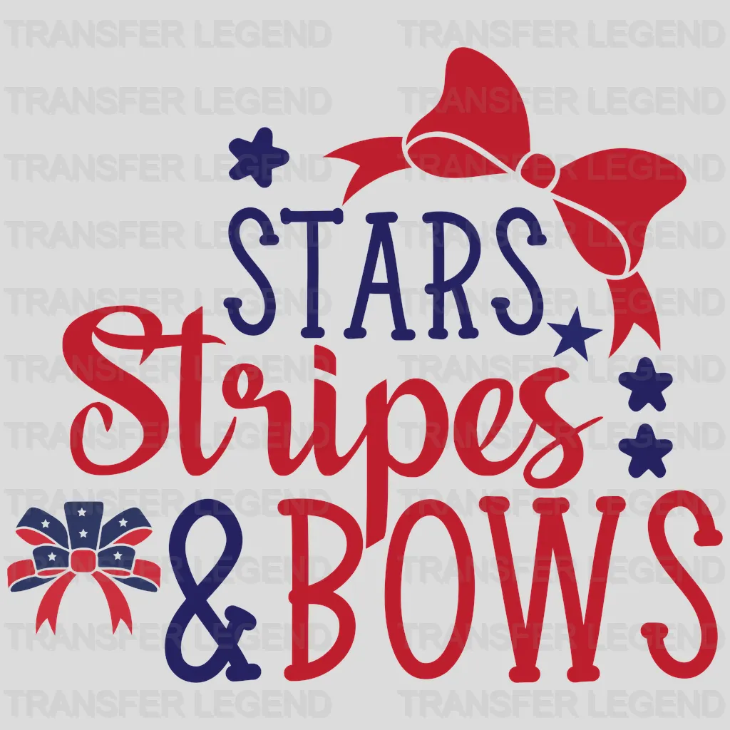 Stars Stripes And Bows DTF Transfer - transferlegend