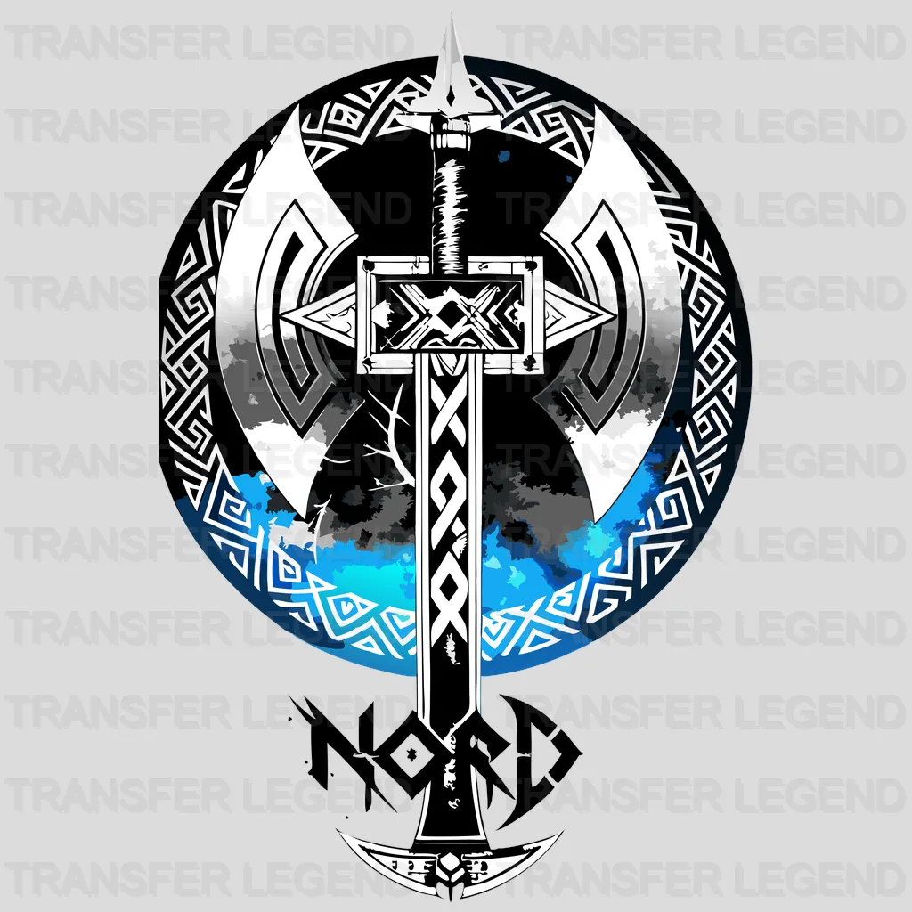 Thunder Axe Nordic Design - DTF Heat Transfer - transferlegend