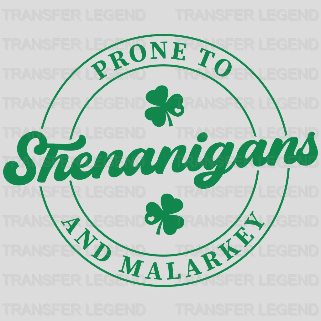 Shenanigans St. Patrick's Day Design - DTF heat transfer - transferlegend