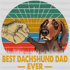 Best Duchshund Dad Ever Design - DTF heat transfer - transferlegend