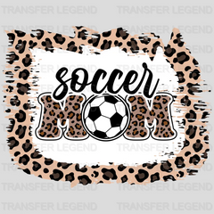 Soccer Ball Leopard Mom DTF Transfer - transferlegend