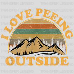 I Love Peeing Outside - Funny Camping Design - DTF heat transfer - transferlegend