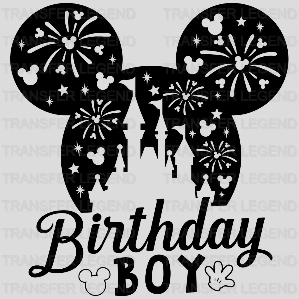 Birthday Boy Mouse Design - DTF heat transfer - transferlegend