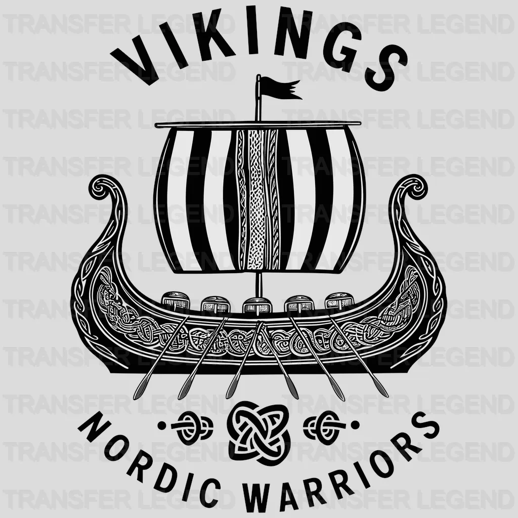 Viking Battlefield Nordic Design - DTF Heat Transfer - transferlegend