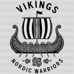 Viking Battlefield Nordic Design - DTF Heat Transfer - transferlegend