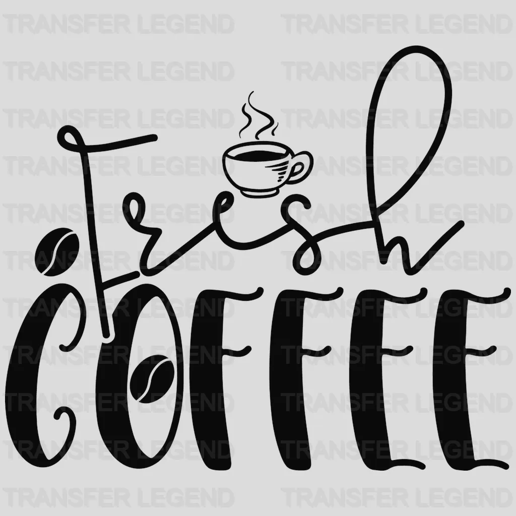 Fresh One Coffee Design - DTF Heat Transfer - transferlegend