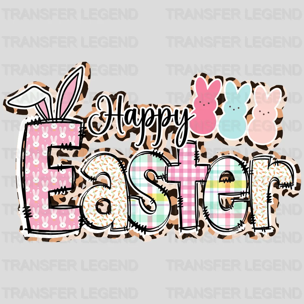 Happy Easter Pattern Design - DTF heat transfer - transferlegend