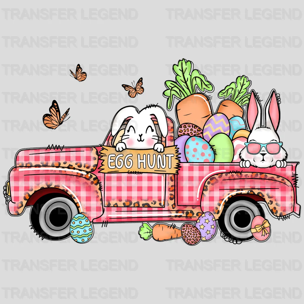 Car Egg Hunt Easter Design - DTF heat transfer - transferlegend