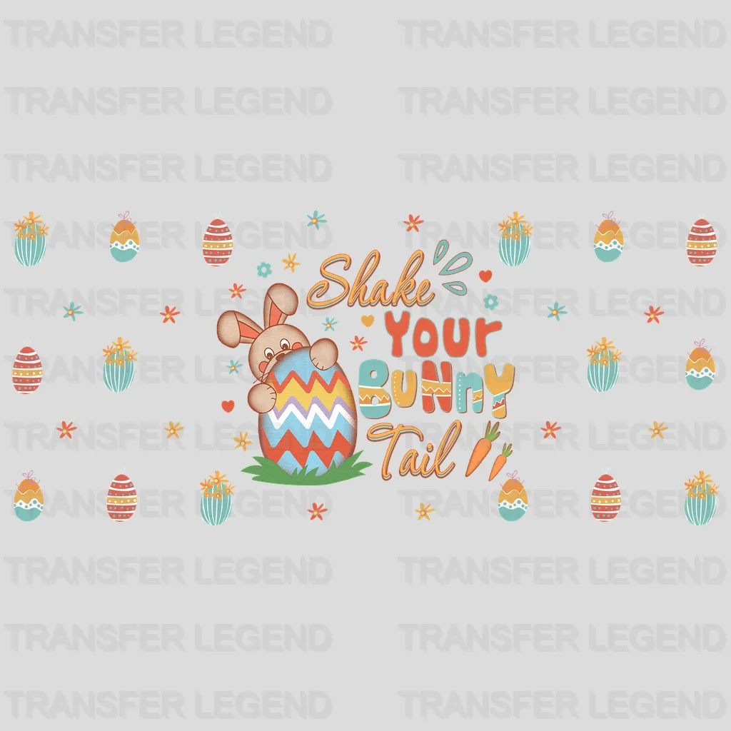 Shake Your Bunny Tail Easter UV DTF Transfer Cup Wrap UV DTF Sticker - transferlegend