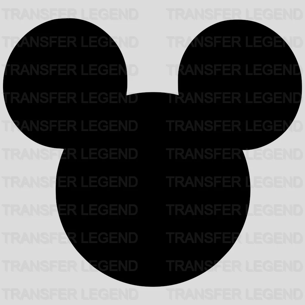 Mickey And Minnie Head Design - DTF heat transfer - transferlegend