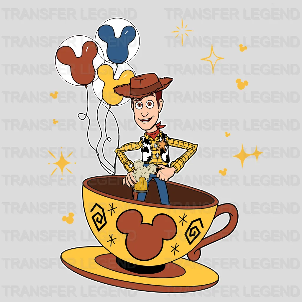 Dino Tea Toy Story Disney Designs - DTF Heat Transfers