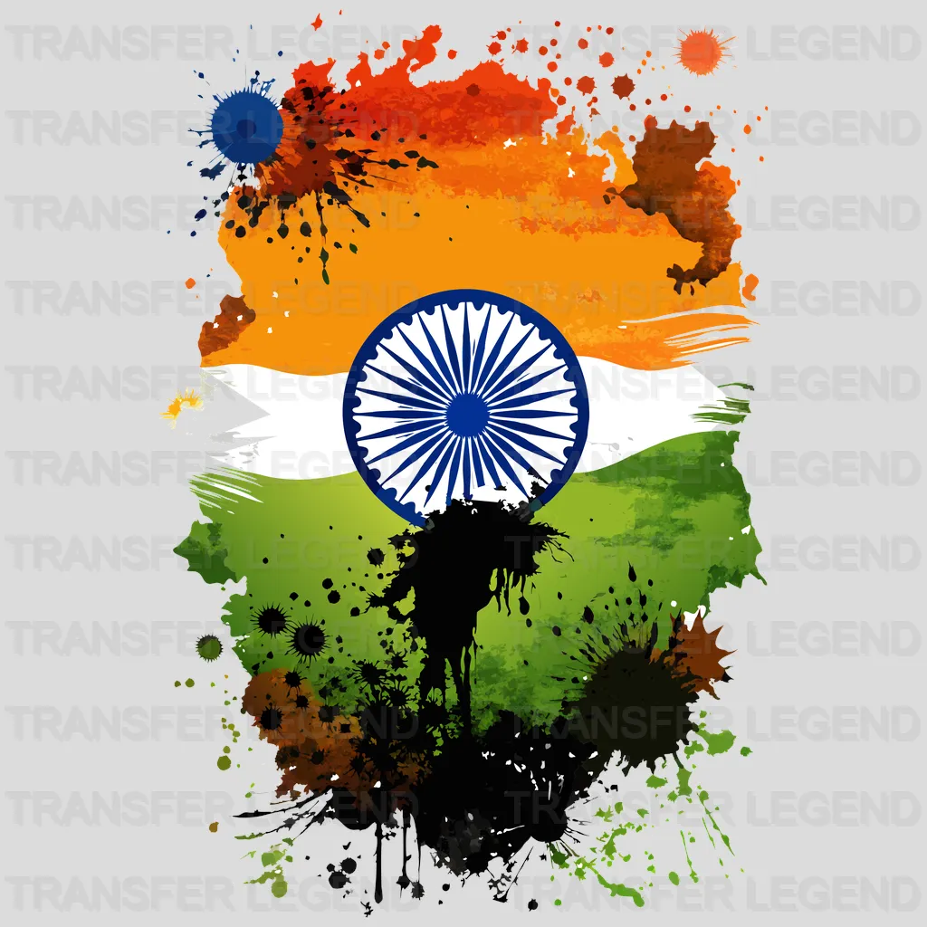 India Flag Design - DTF Heat Transfer - transferlegend