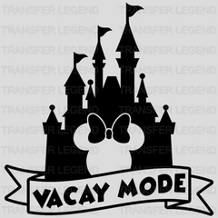 Vacay Mode Disney Castle Mickey And Minnie Design - DTF heat transfer - transferlegend