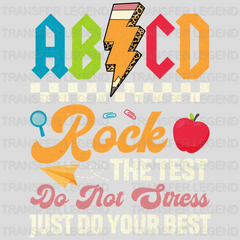 AB!CD Rock The Test Test Day Design - DTF Heat Transfer - transferlegend