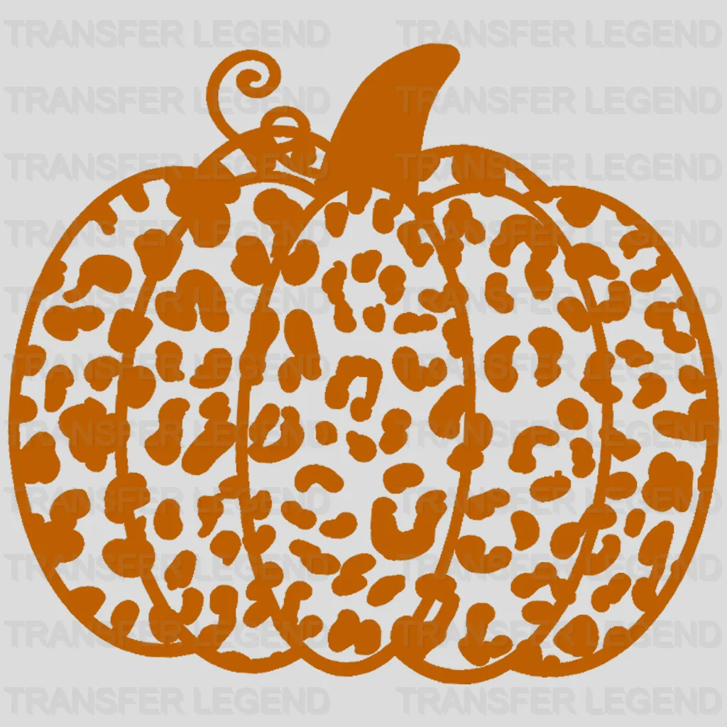 Leopard Pumpkin Design - DTF heat transfer - transferlegend