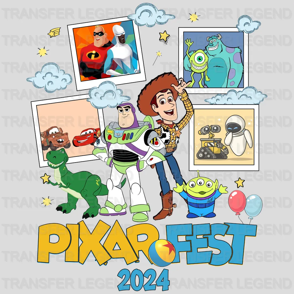 Pixar Faest  Disney Designs - DTF Heat Transfers