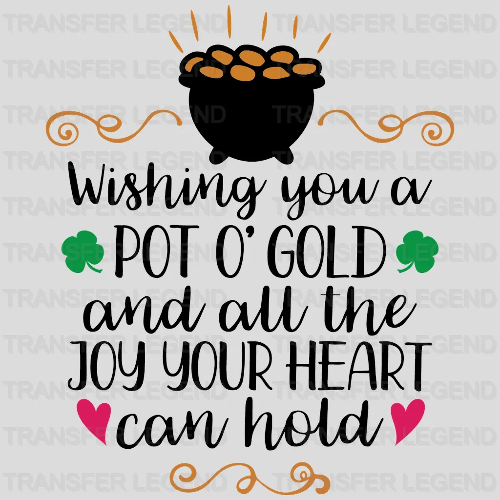 Pot'O Gold St. Patrick's Day Design - DTF heat transfer - transferlegend